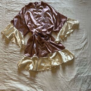 Robe lavender/pink OSFA Bed I Love You satiny/polyester